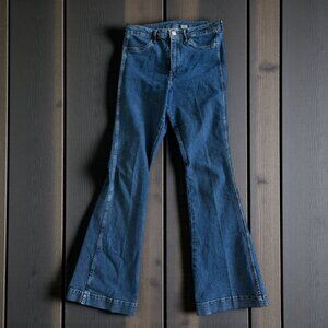 H&M Women's Medium Wash Flare Jeans Size US 8